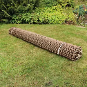 Willow Fencing Outdoor Screen 1m x 4m, Screening Panel, Wind/Sun Privacy Shield Divider (x2)