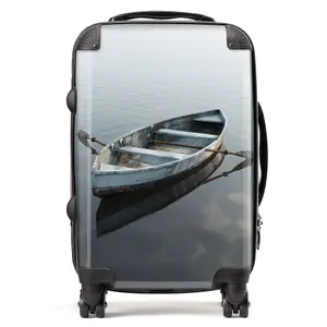 Boat On The Lake Suitcase - Cabin