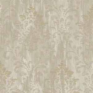 Galerie Metallic Fx Gold Modern Metallic Damask Textured Wallpaper