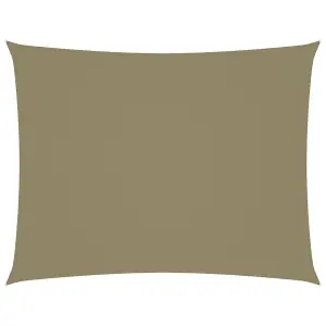 Berkfield Sunshade Sail Oxford Fabric Rectangular 3.5x4.5 m Beige