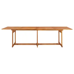 Berkfield Garden Dining Table 280x90x75 cm Solid Acacia Wood