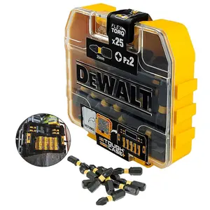 Dewalt DT70800 Small Tough Case Storage Box Drill Bits Pozi PZ2 PH2 - Twin Pack