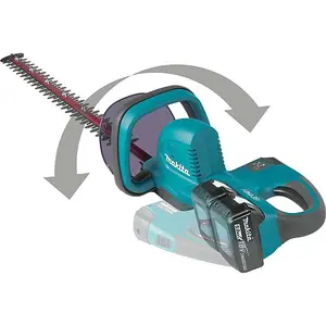 Makita DUH551RT2 Twin LXT 18v / 36v Li Ion Hedge Trimmer 2 x 3.0ah Dual Charger