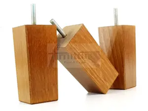 4x REPLACEMENT FURNITURE LEGS SOLID WOOD 110mm HIGH SOFAS CHAIRS SETTEE CABINETS LEGS M8 TSP2055