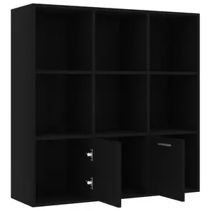 Arundhati Bookcase Black / 98cm H x 98cm W x 30cm D