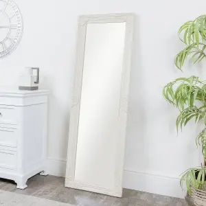 Melody Maison Ornate Tall Taupe Wall / Leaner Mirror 142cm x 47cm