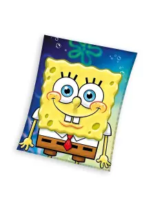 Spongebob Face Soft Bed Blanket Throw 110 x 140cm