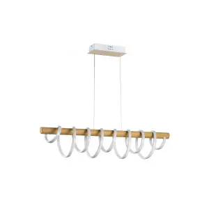 Luminosa Nilo Spiral Integrated LED Pendant Ceiling Light, 4000K