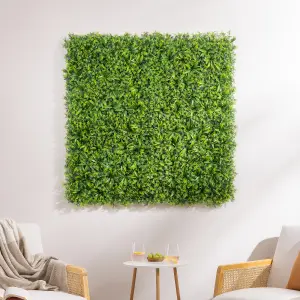 Artificial Foliage Living Wall Panels Fence Covering Indoor Outdoor (Set of 4 1m x 1m)