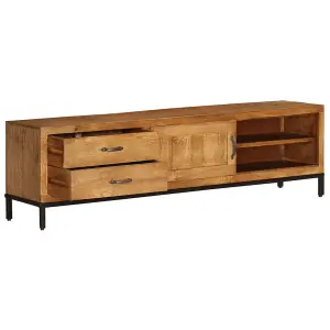 Berkfield TV Cabinet Solid Mango Wood 140x30x40 cm