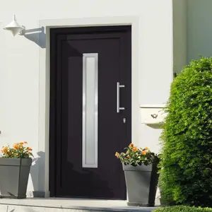 Fechteler Front Door Anthracite / Right Handing / 208cm H x 98cm W x 7cm D