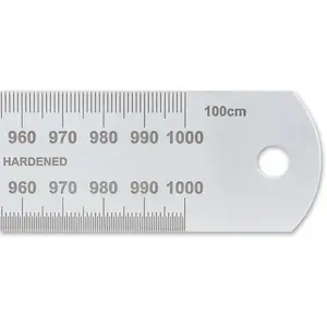 Axminster Professional Stainless Steel Metric Rule - 1,000mm