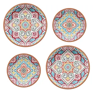 Purely Home Rio Corte 12 Piece Melamine Dinner & Side Plates Set