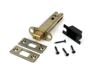 From The Anvil Aged Brass 4" Heavy Duty Tubular Deadbolt