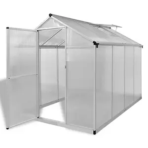 Berkfield Reinforced Aluminium Greenhouse with Base Frame 4.6 m2