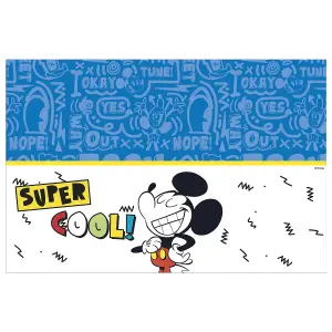 Disney Super Cool Plastic Mickey Mouse Party Table Cover Multicoloured (One Size)