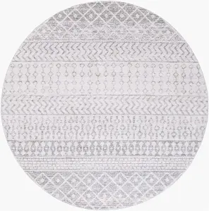 MILA Round Boho Skandi Area Rug 160 x 160 cm