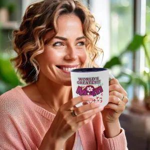 New 9Cm Worlds Greatest Mum Coffee Tea Mug Cup Xmas Gift Birthday Present Mother