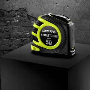 Unilite MT5M4SL 5 Metre Heavy Duty Tape Measure - 19mm Wide Blade - Impact Resistant TPR Coated - Auto Self Lock