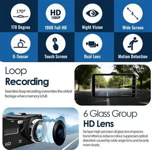 UK's 1 Dashcam Pro (Front & Rear Camera) - Free UK Next Day Delivery