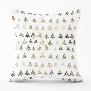 Geometric Christmas Tree Pattern Outdoor Cushion 45cm x 45cm