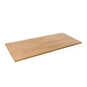 Solid Wood Oak Office Desk Top - 1500mm x 500mm x 27mm - Premium European Wooden Rectangular Tabletop Timber Worksurface