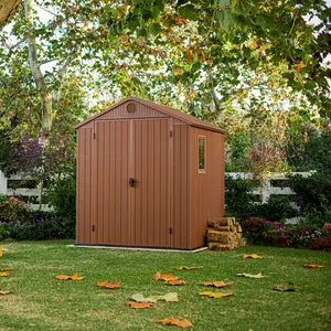 Keter Darwin 6 ft. W x 6 ft. D Apex Outdoor Garden Shed