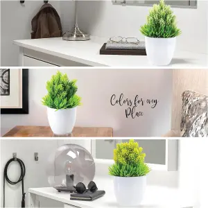 Bedbric Set of 3 Artificial Plants Green Ambience Indoor Outdoor Decor for Bedroom Office Home