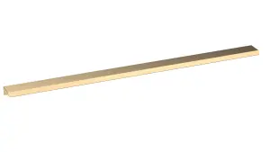 Finger Pull Handle, 500mm (320mm Centres) - Brushed Brass