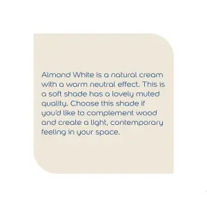 Dulux Natural hints Almond white Matt Emulsion paint, 5L