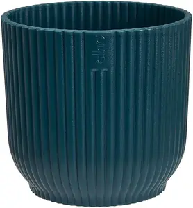 Elho Vibes Fold Mini 7cm Round Deep Blue Recycled Plastic Plant Pot