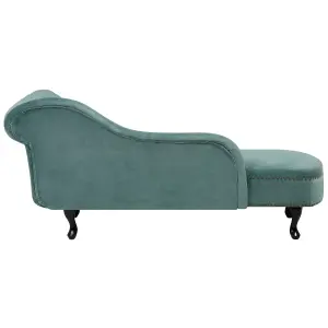 Right Hand Chaise Lounge Velvet Mint Green NIMES