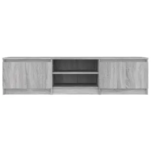 Berkfield TV Cabinet Grey Sonoma 140x40x35.5 cm Engineered Wood