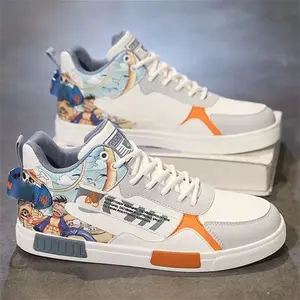 Luxury Men Running Shoes High Top Anime Shoes Comfortable Casual Sneakers Men Skateboard Big Size