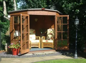 Hampton Shiplap Summerhouse Garden Sun Room Approx 8 x 8 Feet