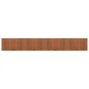 Rug Rectangular Brown 60x400 cm Bamboo