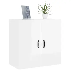 Berkfield Wall Cabinet High Gloss White 60x31x60 cm Engineered Wood