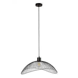 Luminosa Modern Hanging Pendant Black Matt 1 Light , E27