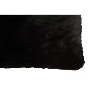 Bosie Lamina Black Rectangular Cushion