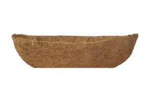 Natural Coco Wall Trough Liner Cupped Shaped Coco Liner For 30 Inch Wall Basket