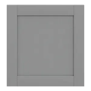 GoodHome Alpinia Matt slate grey wood effect Shaker Appliance Cabinet door (W)600mm (H)626mm (T)18mm