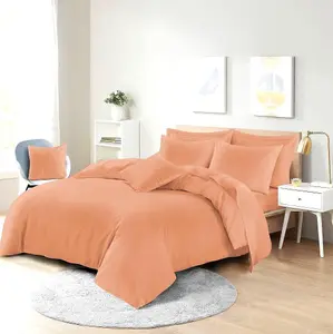 Easy Care Poly-cotton Plain Dyed Duvet Cover Set