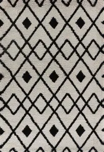 Moroccan Berber Shaggy Rugs Living Room Ikat Stone 80x150 cm