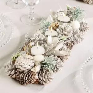 Wild Wonderland Trio Xmas Table Decoration Centrepiece Christmas Décor Candle Holder