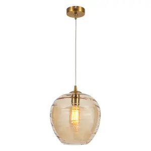 Litecraft Visconte Sarno Champagne Tint Ceiling Pendant