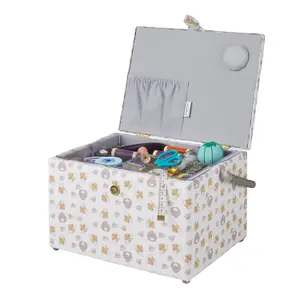 Large Sewing Basket Honey Bee 23.5 x 31 x 20.5cm - Sewing Online GA1127L