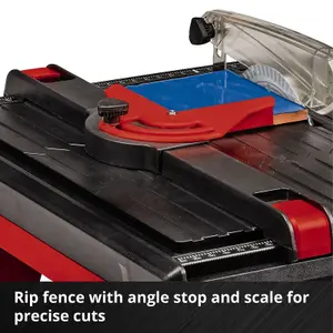 Einhell Cordless Tile Cutter 115mm 18V Power X-Change Adjustable Angle Stop And Table Tilt TE-TC 18/115 Li-Solo - Body Only