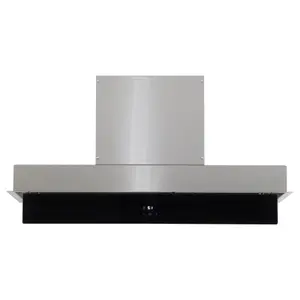 GoodHome Bamia GHIH80 Glass Inset Cooker hood (W)80cm - Black