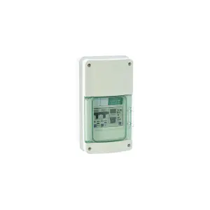 Lewden E-GARAGE-63A 63A 30MA RCD Metal Garage Consumer Unit IP55