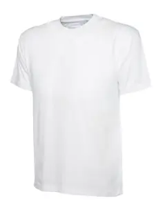 Uneek - Unisex Classic T-shirt - Reactive Dyed - White - Size 2XL